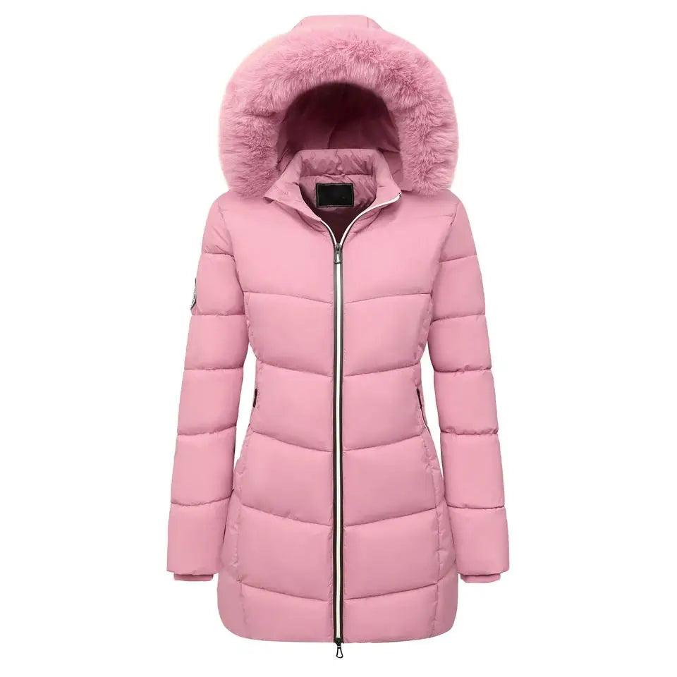 Jacket with Detachable Hood – Windproof Fleece Winter Coat