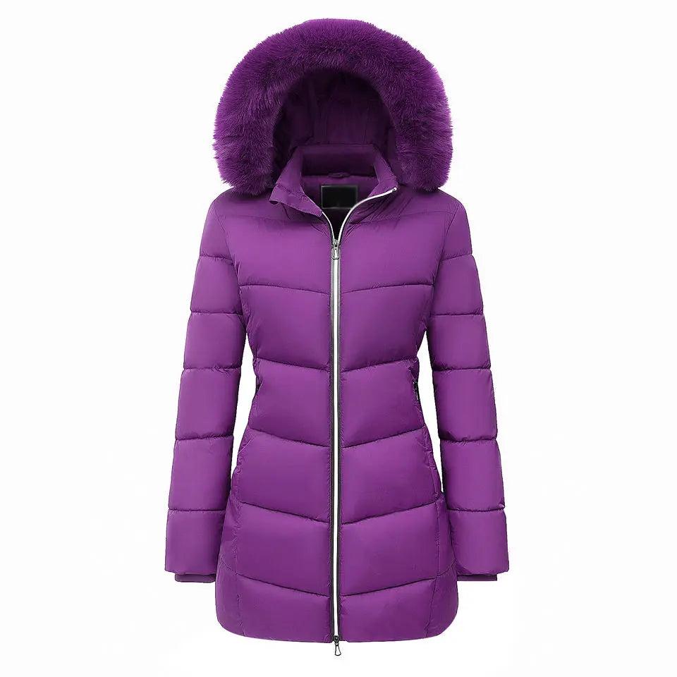 Jacket with Detachable Hood – Windproof Fleece Winter Coat