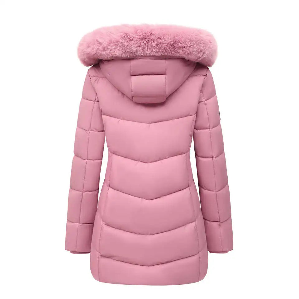 Jacket with Detachable Hood – Windproof Fleece Winter Coat