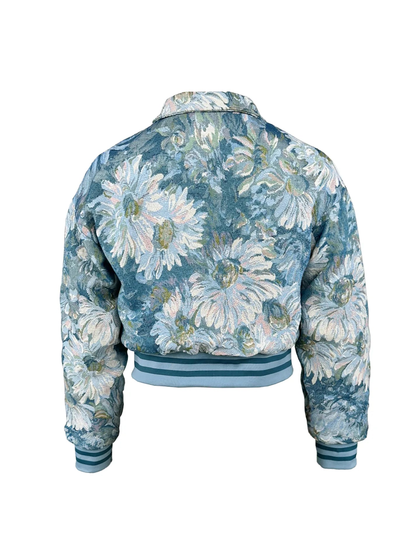 Women's Vintage Digital Print Poncho Jacket – Loose Mandarin Collar
