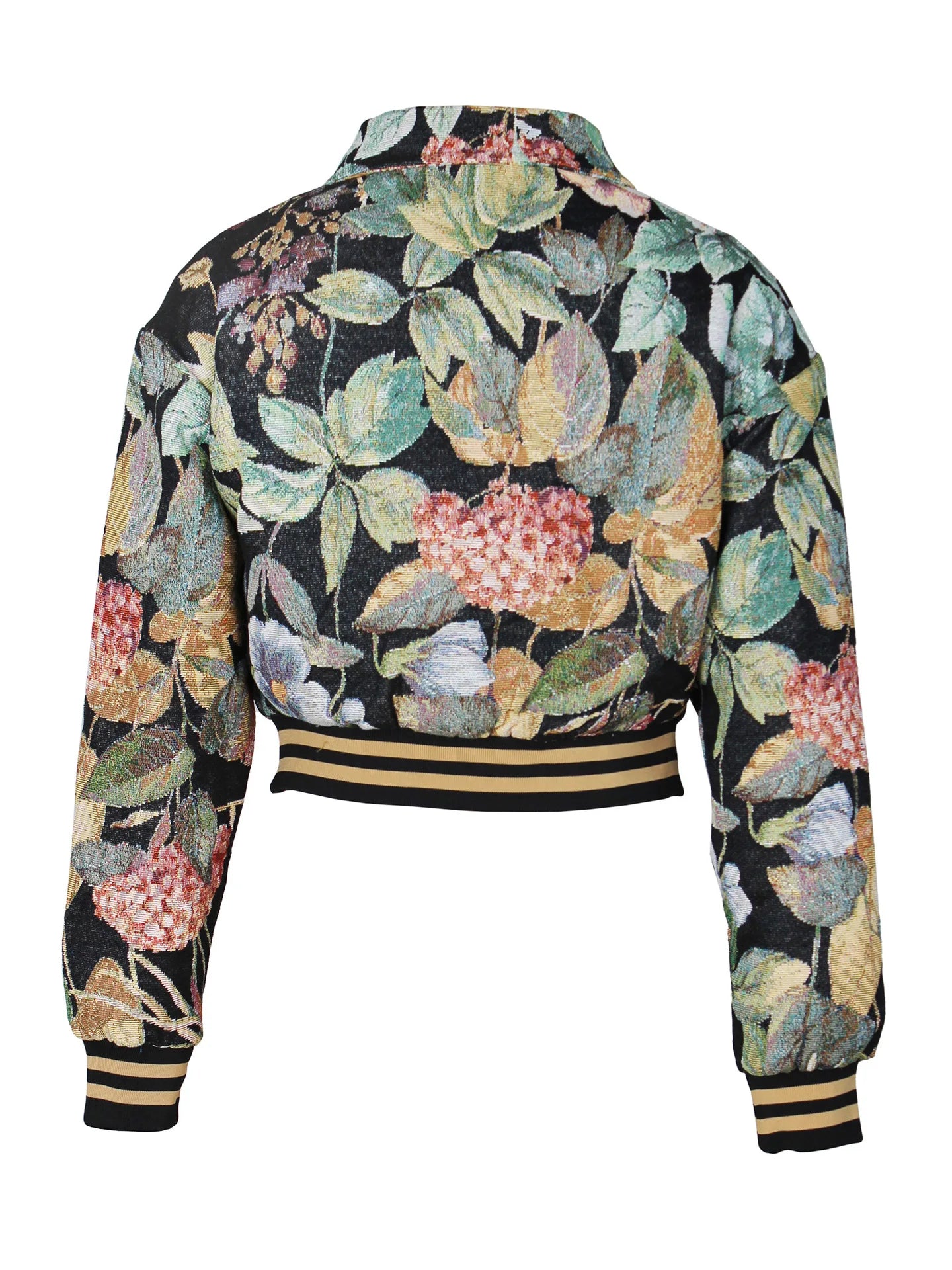 Women's Vintage Digital Print Poncho Jacket – Loose Mandarin Collar