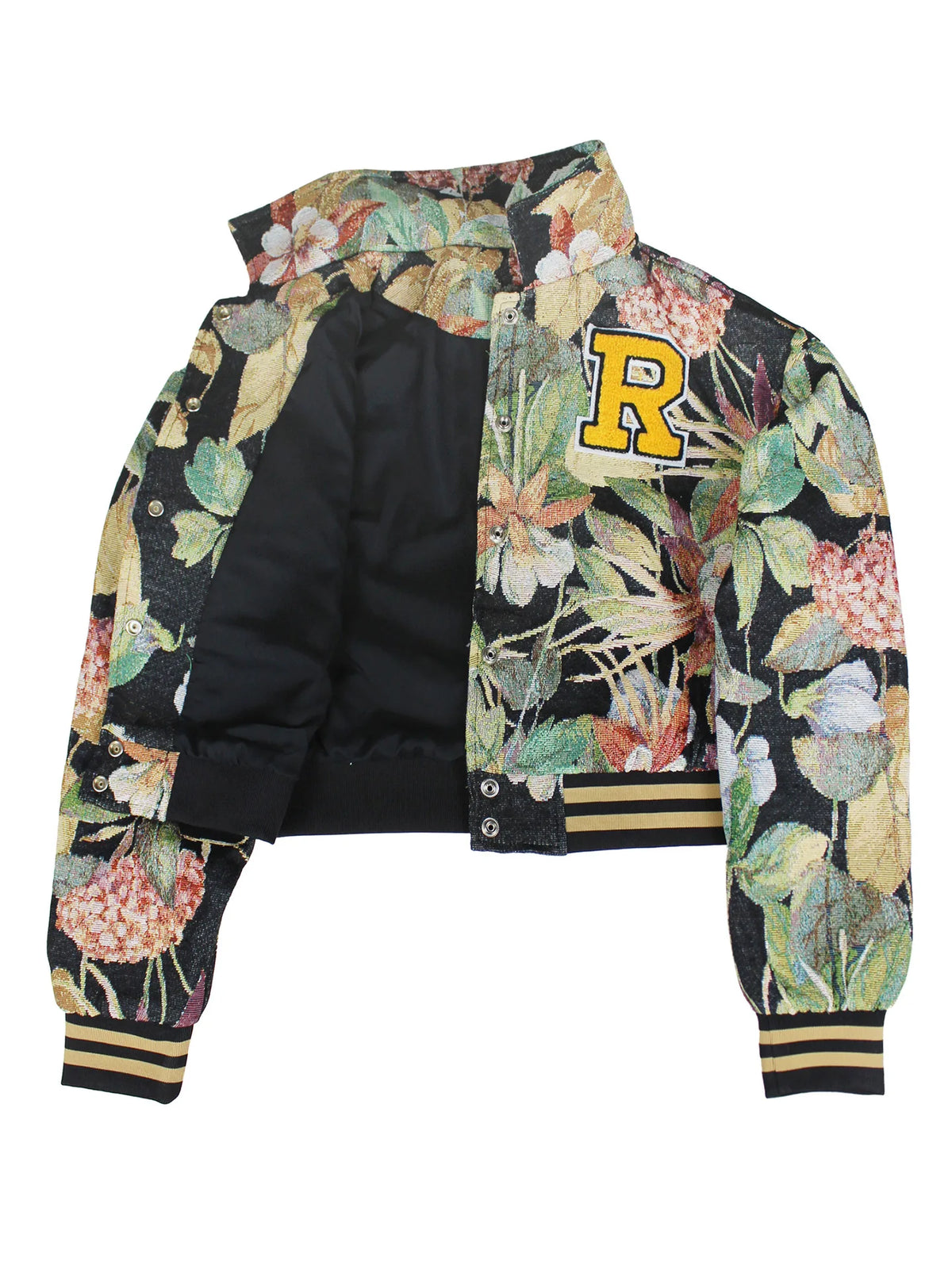 Women's Vintage Digital Print Poncho Jacket – Loose Mandarin Collar