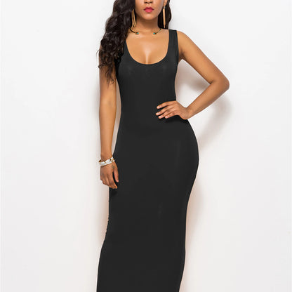 Women's Sleeveless Bodycon Maxi Dress