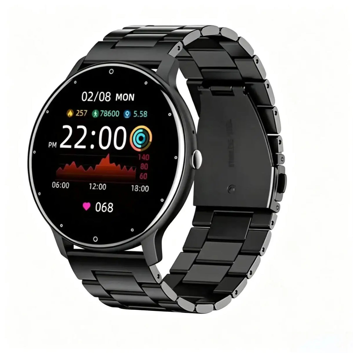 ZL02D Smart Watch – Heart Rate, Blood Pressure & Sleep Tracker for Men & Women