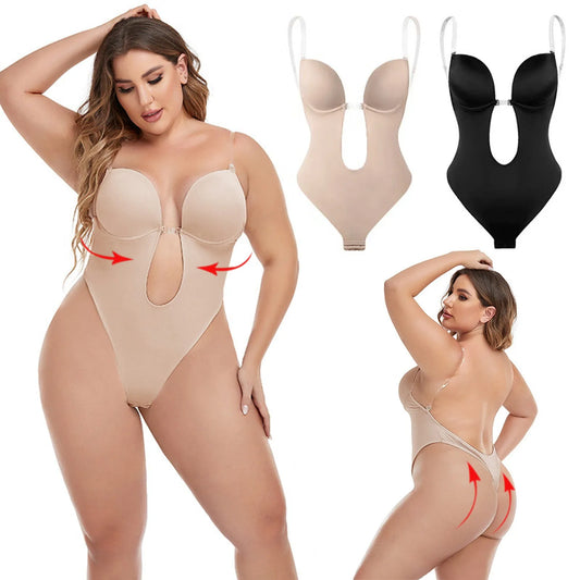 Formivelle Backless Thong Bodysuit Bra