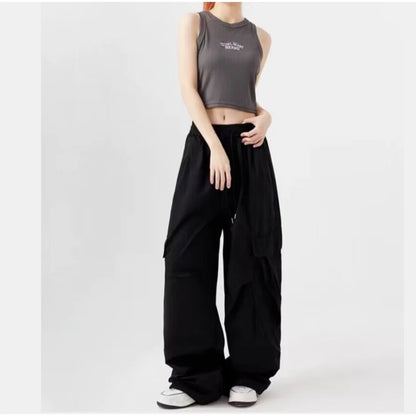 Corduroy Wide Cargo Pants IJ521