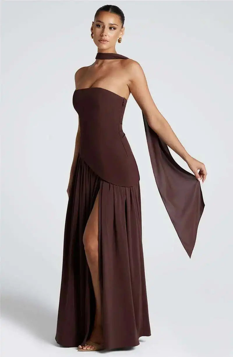 Tullulah Maxi Dress - Deep Olive