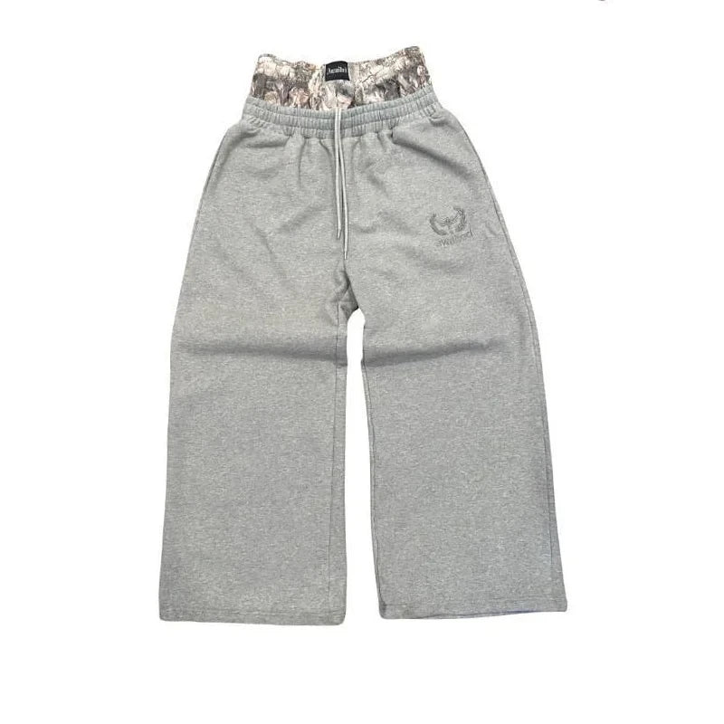 Plaid Patchwork Sweatpants - Unisex