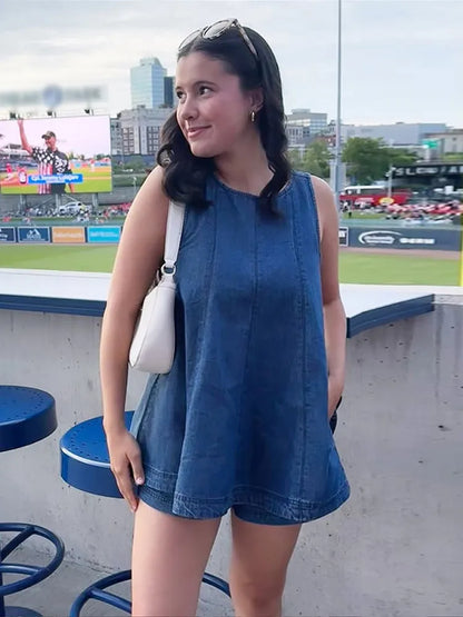 Georgia Blue Denim Top + FREE Matching Shorts