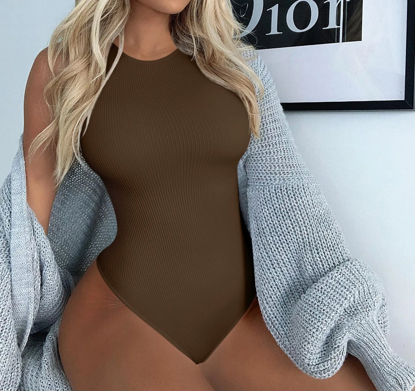 Formivelle Backless Thong Bodysuit Bra