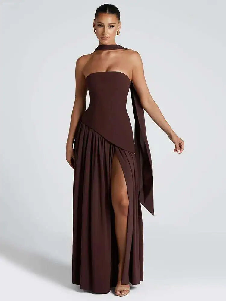 Tullulah Maxi Dress - Deep Olive
