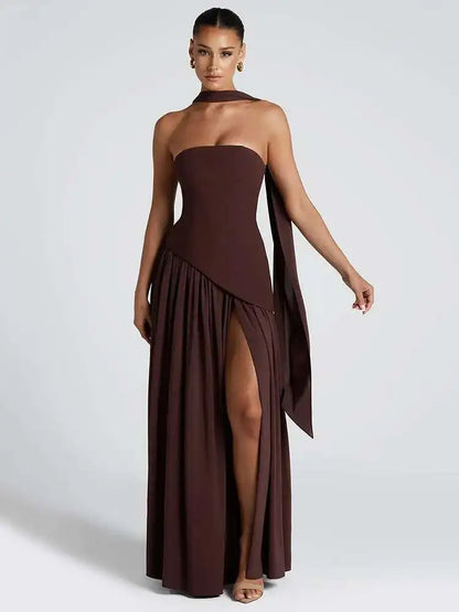 Tullulah Maxi Dress - Deep Olive