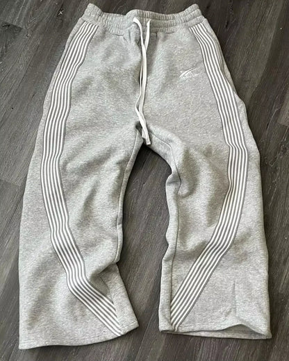 Plaid Patchwork Sweatpants - Unisex