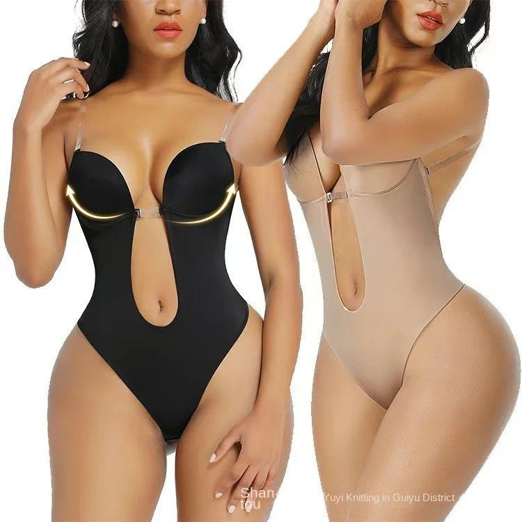 Formivelle Backless Thong Bodysuit Bra