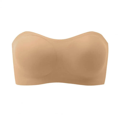 Strapless Push-Up Bandeau Bra | Wireless Padded Tube Bra