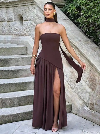 Tullulah Maxi Dress - Deep Olive