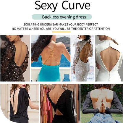 Formivelle Backless Thong Bodysuit Bra