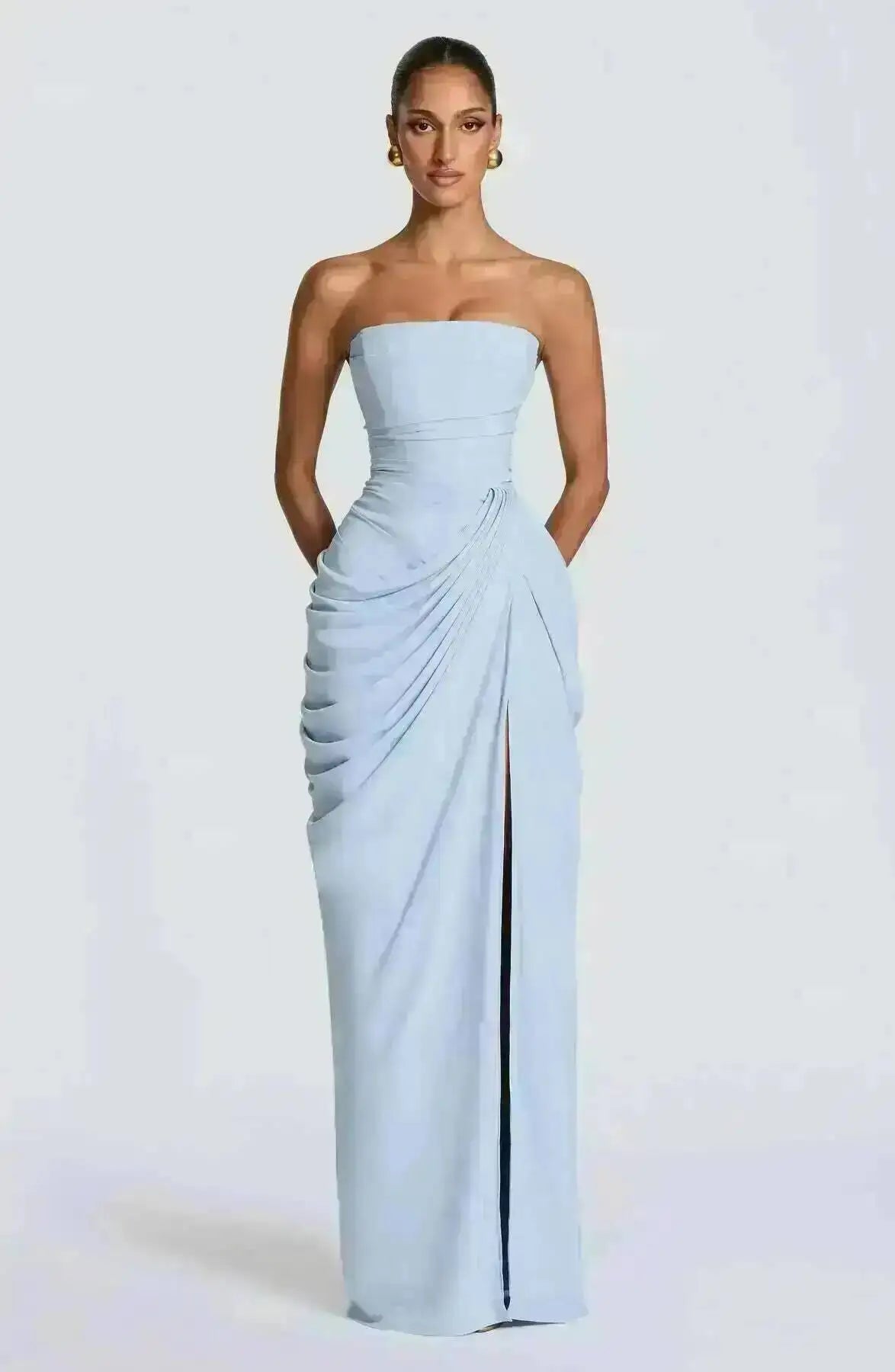 Cyra Maxi Dress - Deep Red