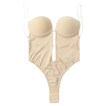 Formivelle Backless Thong Bodysuit Bra