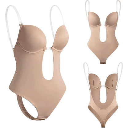 Formivelle Backless Thong Bodysuit Bra
