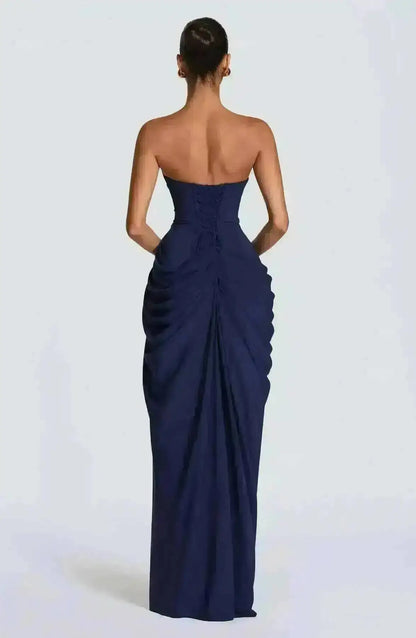 Cyra Maxi Dress - Deep Red