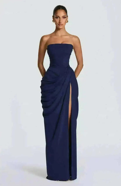 Cyra Maxi Dress - Deep Red