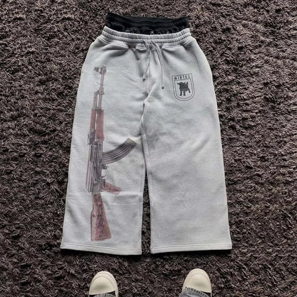 Plaid Patchwork Sweatpants - Unisex