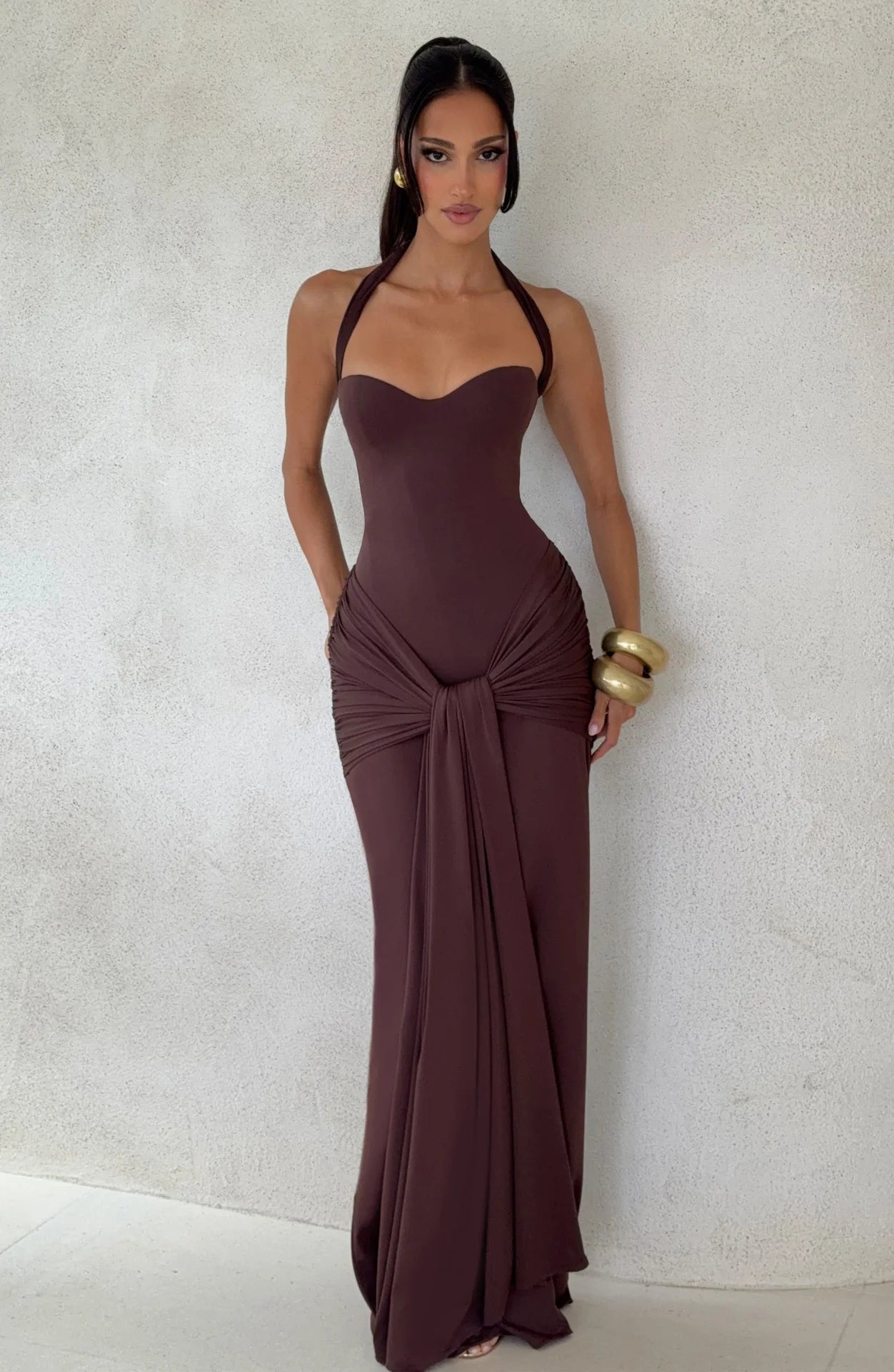 Gia Maxi Dress - Olive