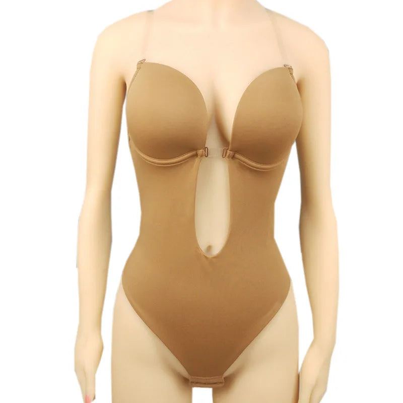 Formivelle Backless Thong Bodysuit Bra