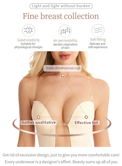 Formivelle Backless Thong Bodysuit Bra