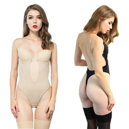Formivelle Backless Thong Bodysuit Bra