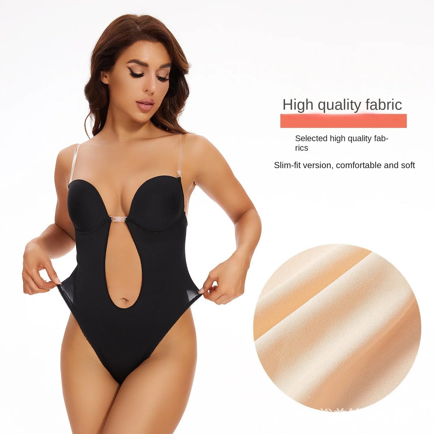 Formivelle Backless Thong Bodysuit Bra