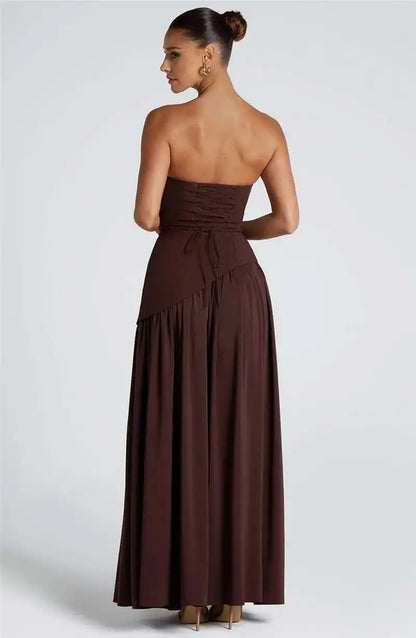 Tullulah Maxi Dress - Deep Olive