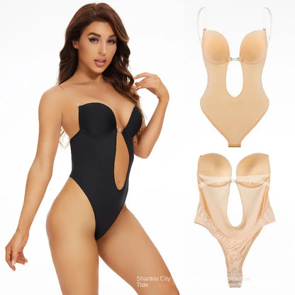 Formivelle Backless Thong Bodysuit Bra