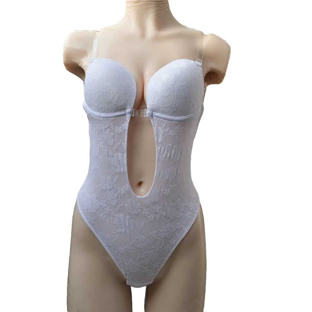 Formivelle Backless Thong Bodysuit Bra