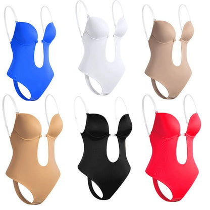 Formivelle Backless Thong Bodysuit Bra