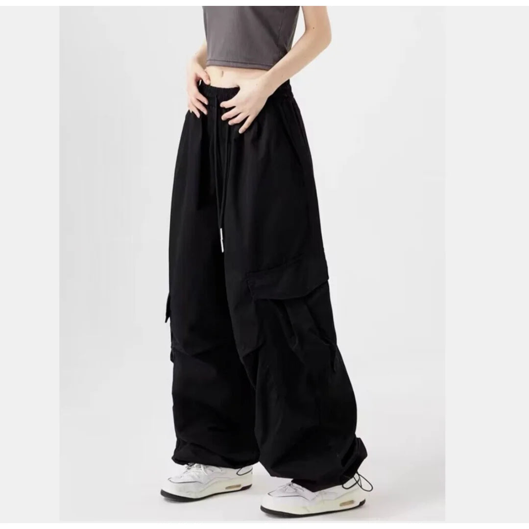 Corduroy Wide Cargo Pants IJ521