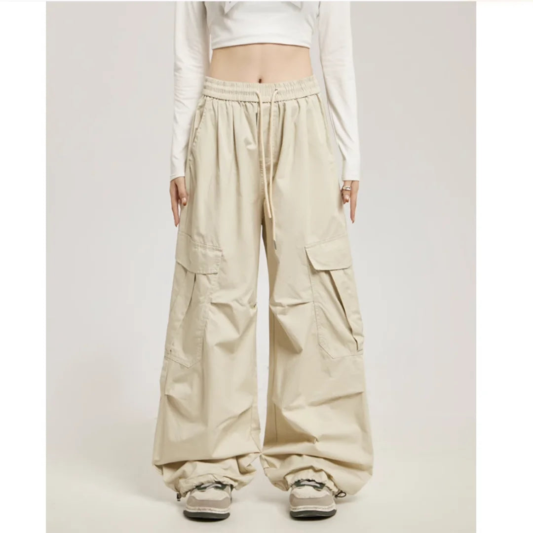 Corduroy Wide Cargo Pants IJ521