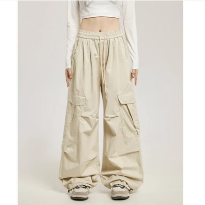 Corduroy Wide Cargo Pants IJ521