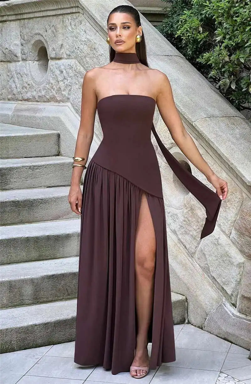 Tullulah Maxi Dress - Deep Olive