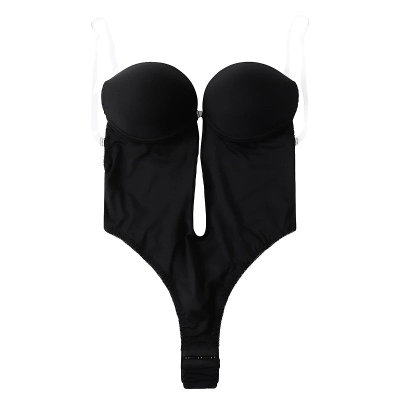 Formivelle Backless Thong Bodysuit Bra