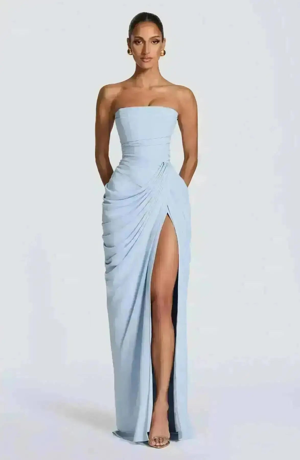 Cyra Maxi Dress - Deep Red