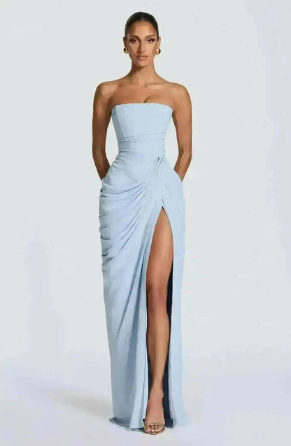 Cyra Maxi Dress - Deep Red