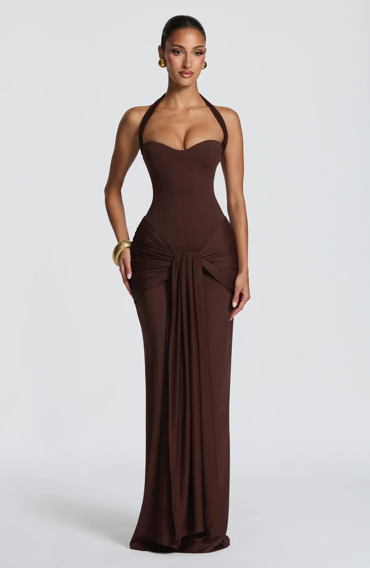 Gia Maxi Dress - Olive