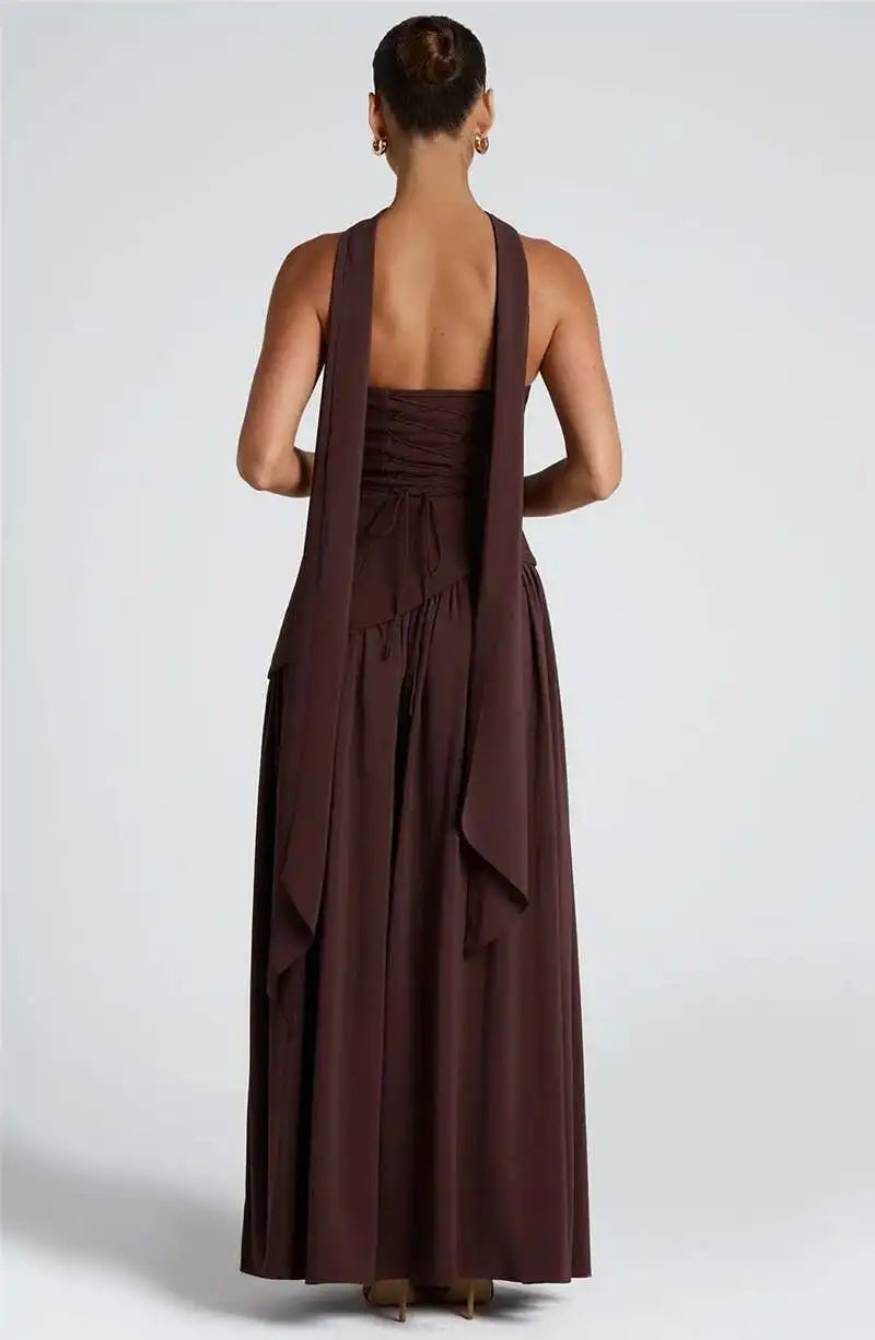 Tullulah Maxi Dress - Deep Olive
