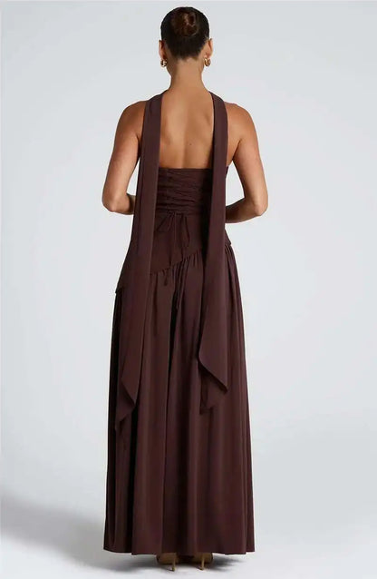 Tullulah Maxi Dress - Deep Olive