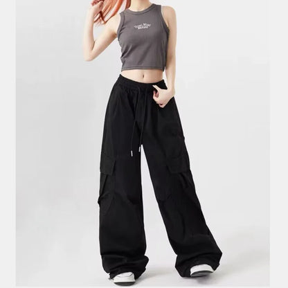 Corduroy Wide Cargo Pants IJ521