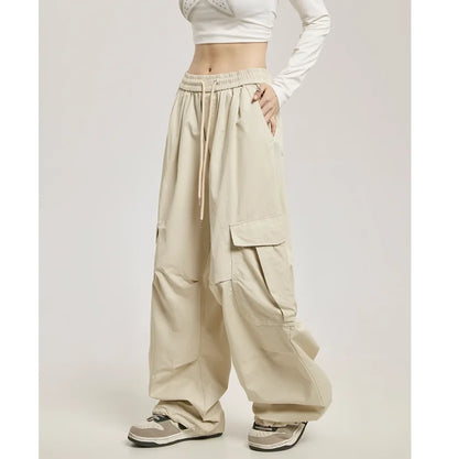 Corduroy Wide Cargo Pants IJ521