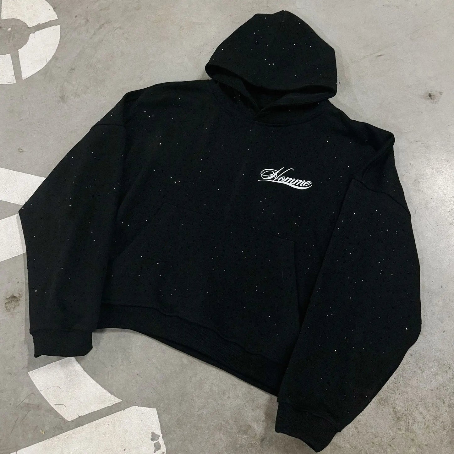 Unisex Rhinestone Hoodie