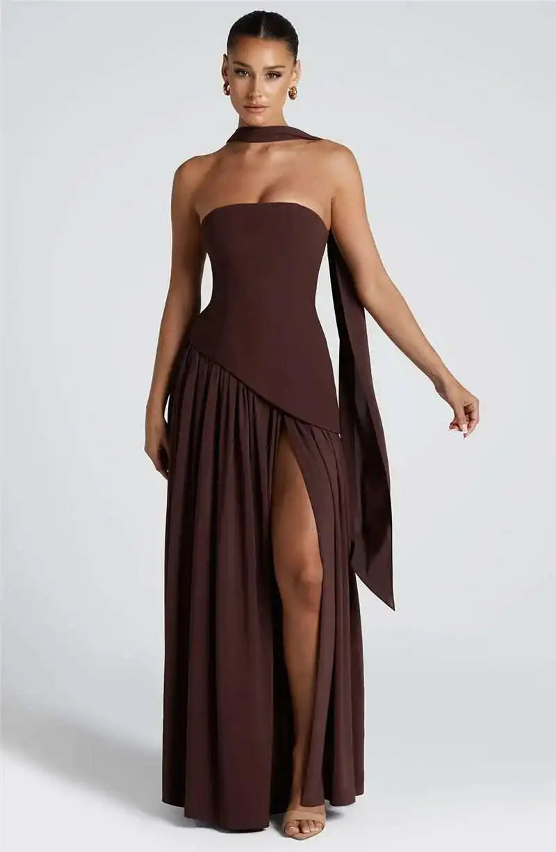 Tullulah Maxi Dress - Deep Olive
